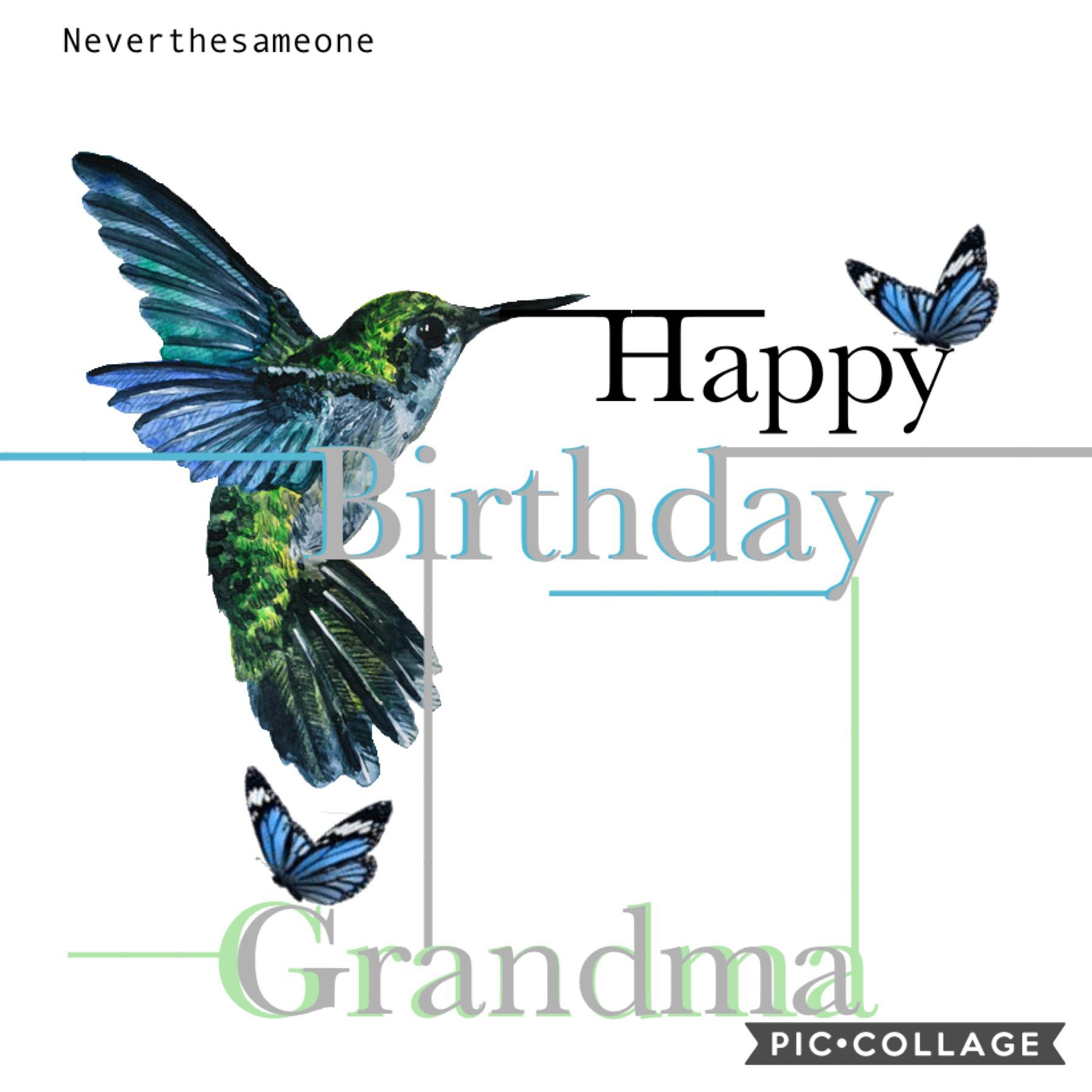 Happy Birthday Grandma! 