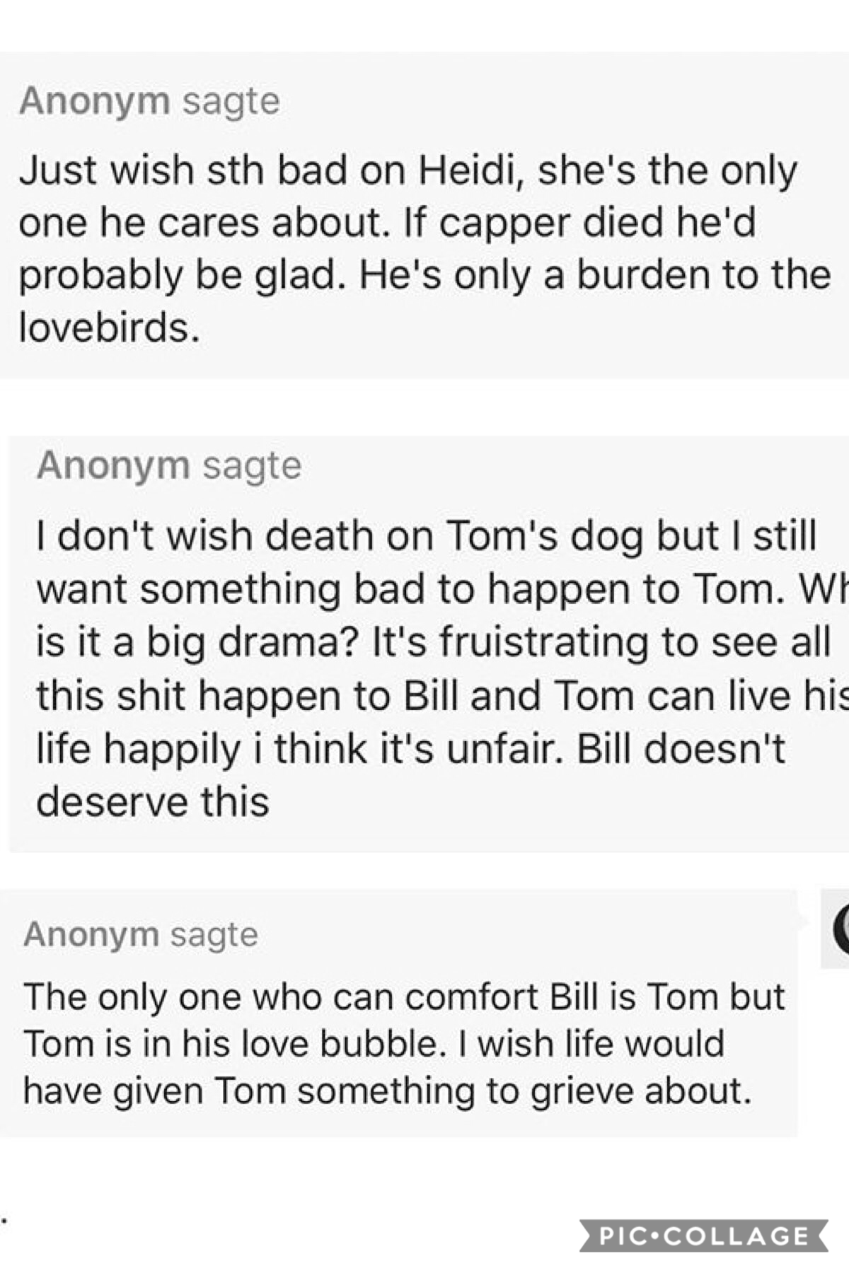 Bill's dog died sksksksks