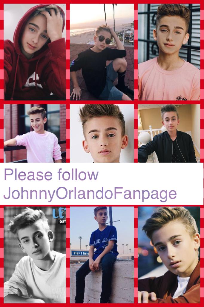 Please follow JohnnyOrlandoFanpage