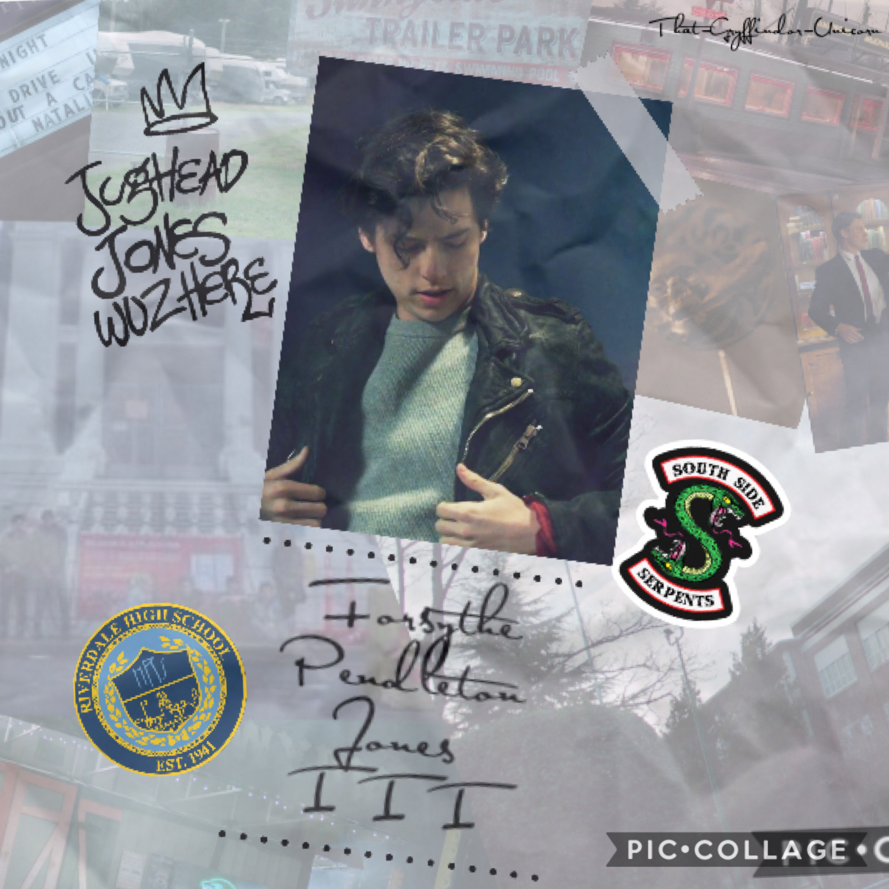 🐍Tap🐍 

Inspired by Jughead Jones from Riverdale. 

Sorry I haven’t posted for a while, I       needed a break to come up with some more ideas for my collages.