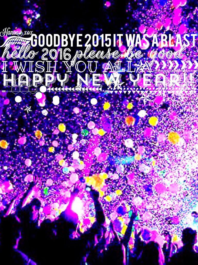 happy new year loves🎉✨ like if your excited for 2016!💓