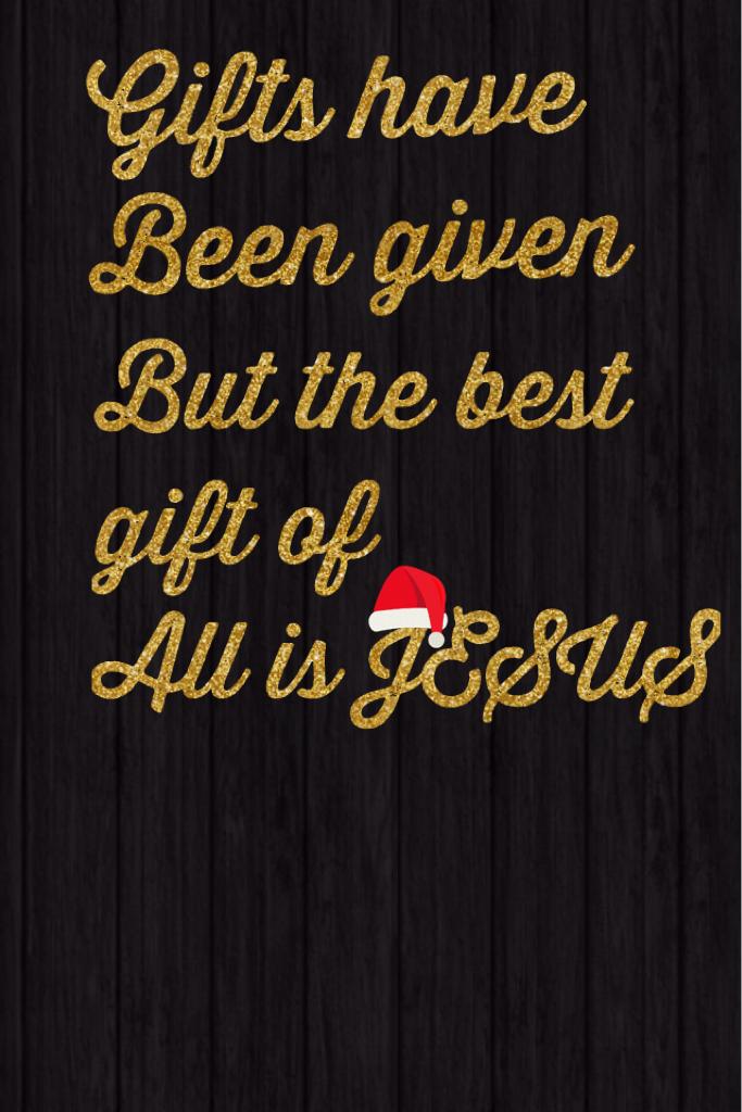 Jesus is
The
Best gift
Of all🤗