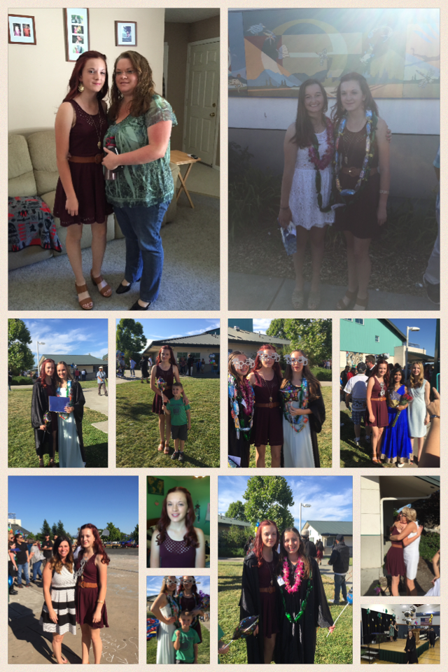 We graduated!!! As you can see I took lots of pictures! Congrats to stephaniesottile and onehappyperson!! We won't be at the same high school but I hope we keep talking. Love you girls to the moon and back❤️🎓❤️🎓