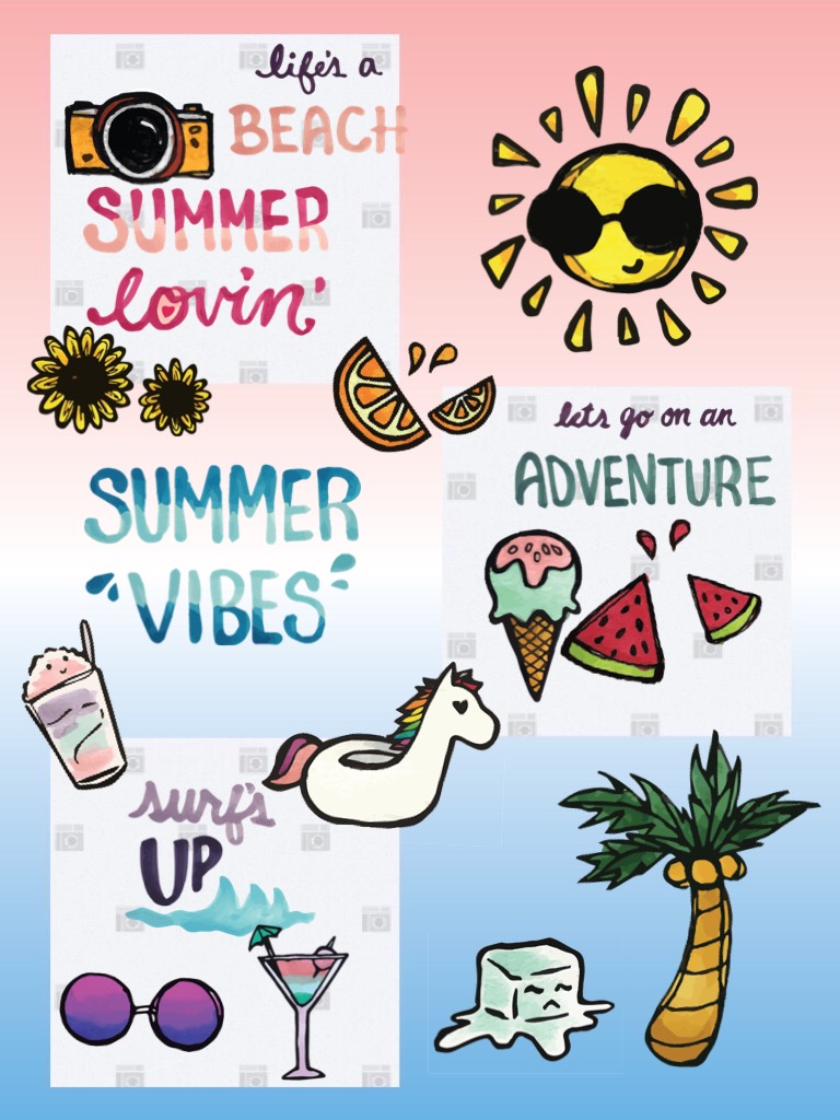 This is a collage I made called summer vibes,hope you enjoy 😀😜