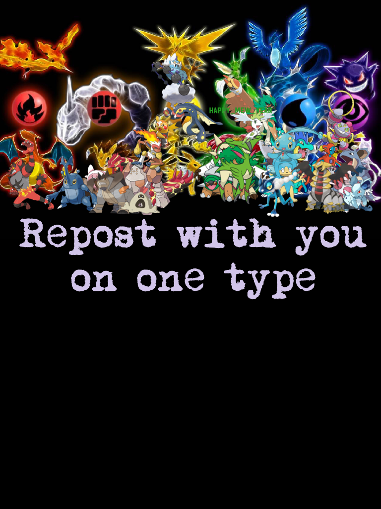 Repost with you on one type!