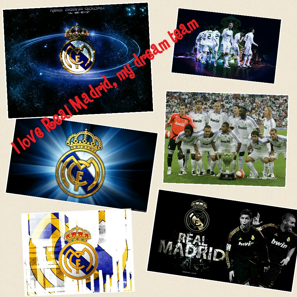 I love Real Madrid, my dream team😍
