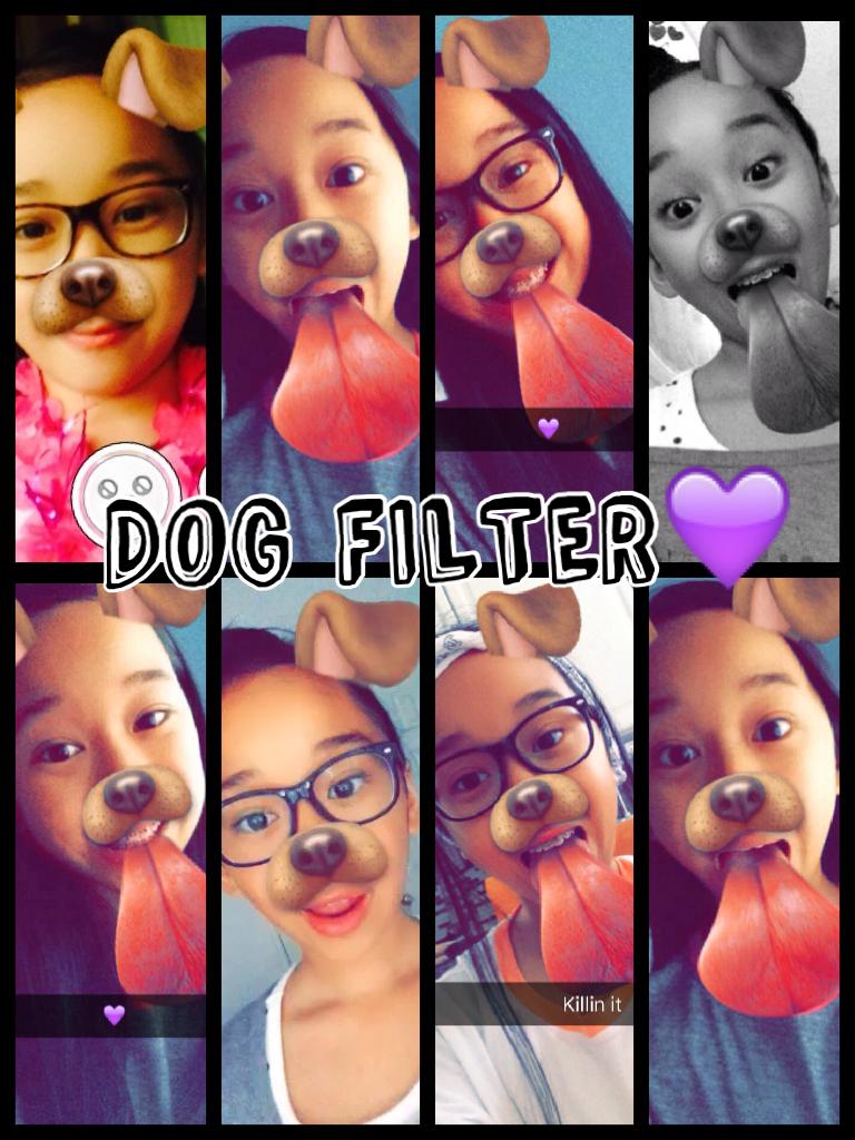 DOG FILTER💜 this filter is obvi the best. Let's be for real now💜Add me on SC!