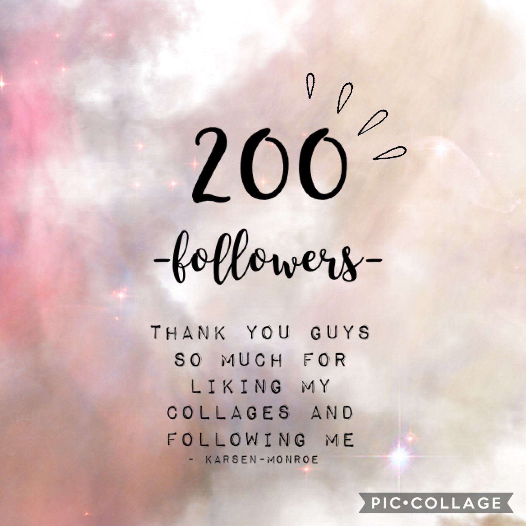 200 followers 💕✨