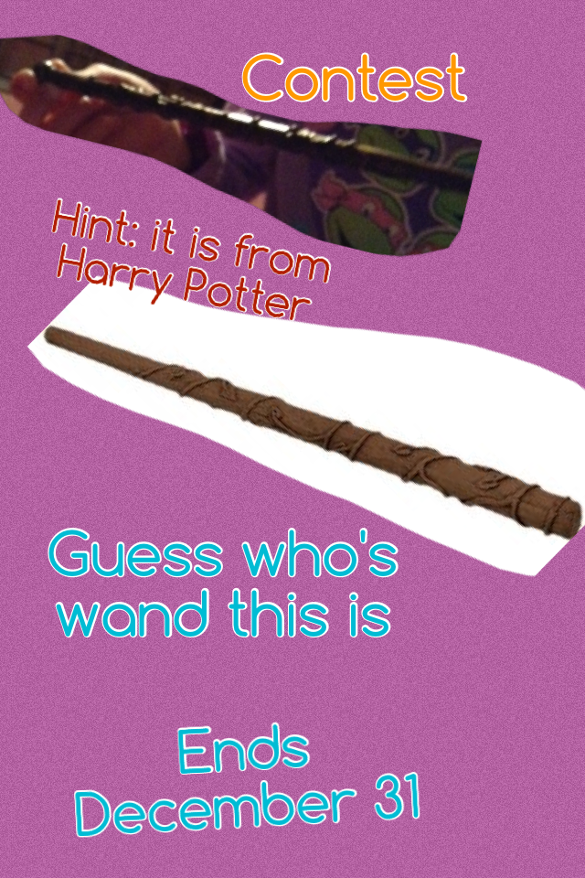 Guess who's wand this is 