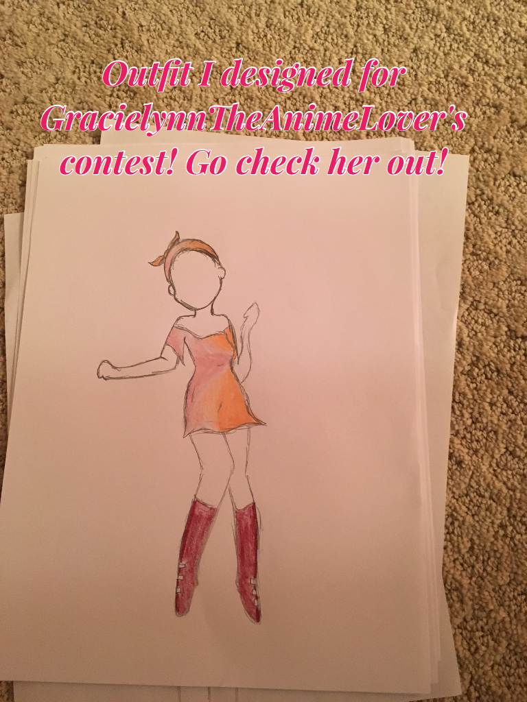 Outfit I designed for GracielynnTheAnimeLover's contest! Go check her out!