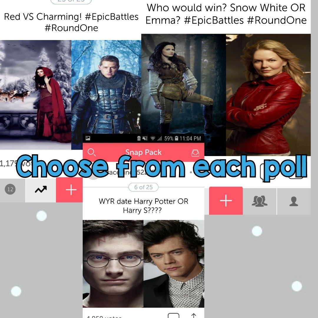              ♡  Tap ♡
Choose from each poll
make such you remix it 