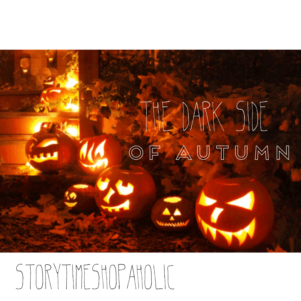 The dark side of autumn 🍂🍂🍂 There are two sides of autumn, the light side, the warm and fuzzy, roasting marshmallows kind of autumn, and the dark side, where jack - o - lanterns light the dark cloudy full moon sky 🌕🎃🍂🍁