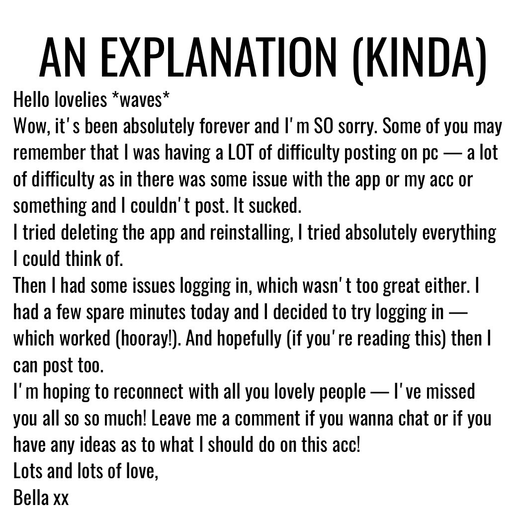AN EXPLANATION (KINDA) >click<
well this is a boring layout, sorry 'bout that!
I'd love to chat, leave me a comment!
also, special thank you to the beautiful people who wished me happy birthday!
love y'all and remember how important you are
xx
