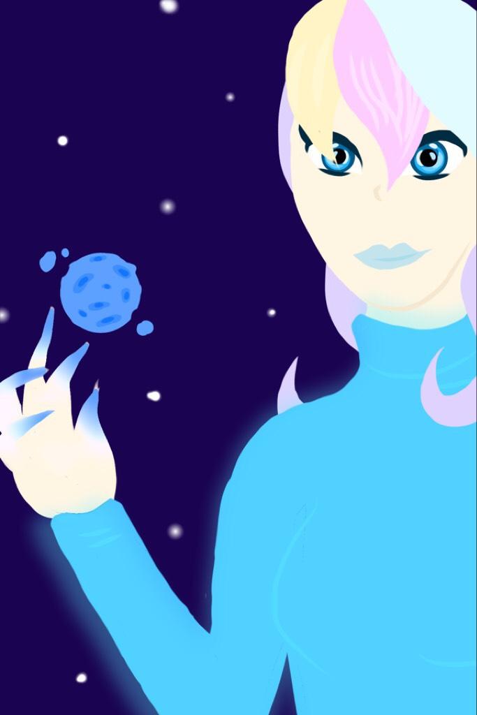 I guess I've entered the contest to draw that OC who can control the moon..? I totally forgot who it was tho
