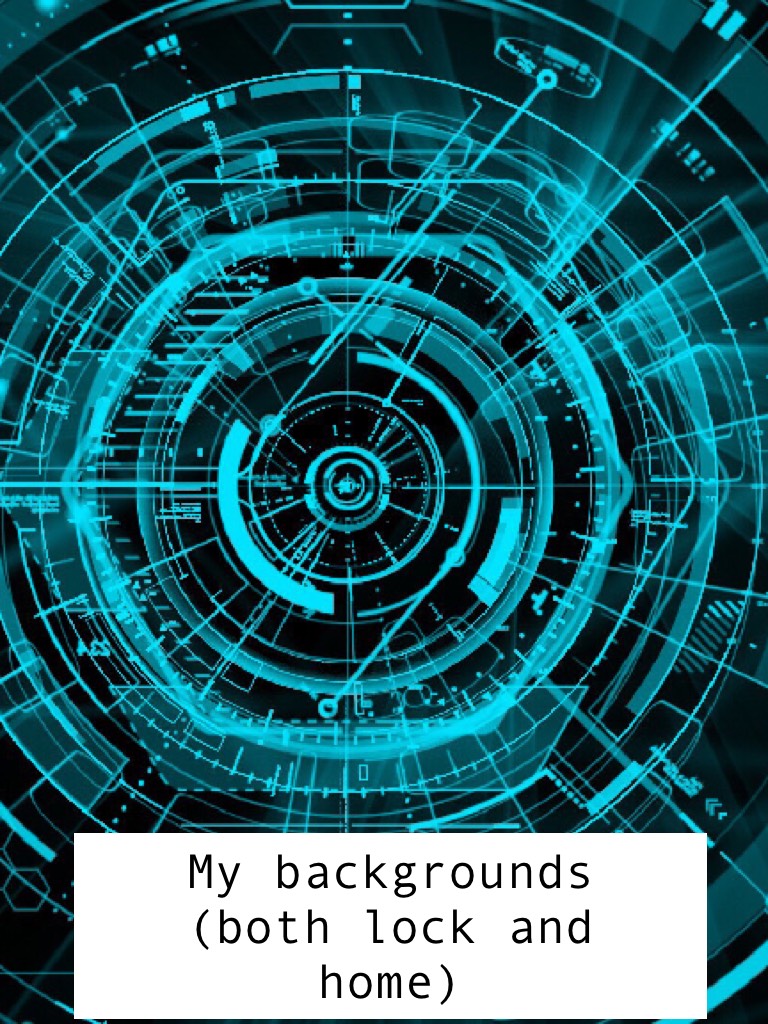My backgrounds (both lock and home)