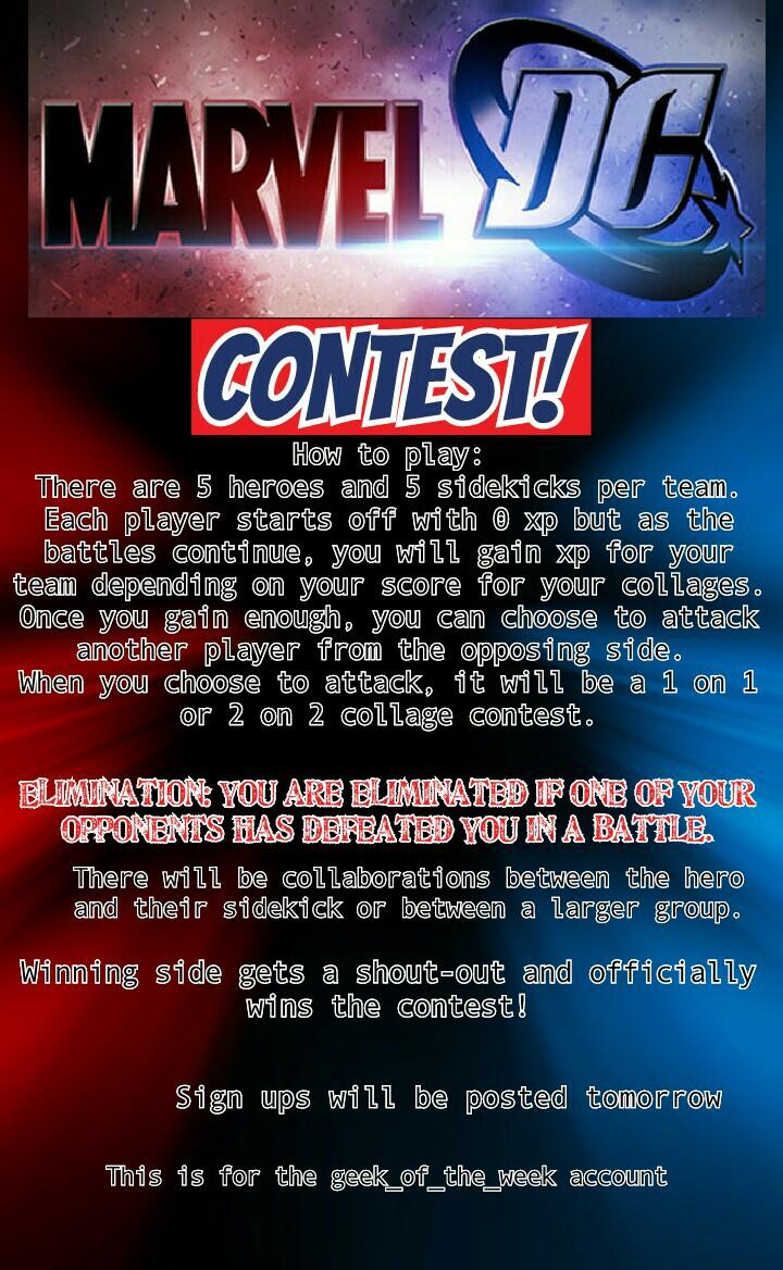 Contest! This is for the geek_of_the_week account