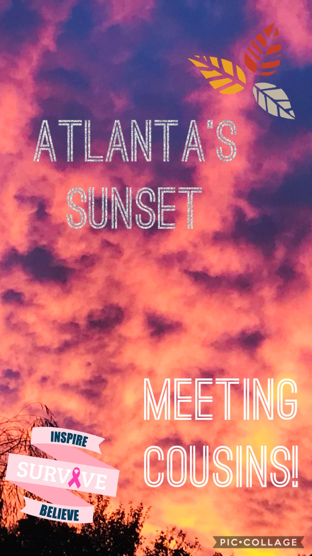 Atlanta’s sunset!!