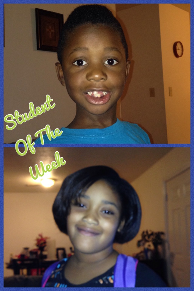 Super proud that Jaida & Jabrel both are honored as student of the week in their classes! #Student Of The Week #ProudMommy 