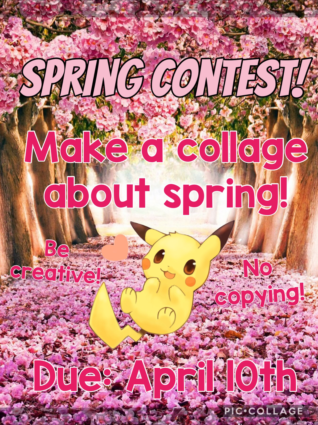 I’m holding a spring contest!