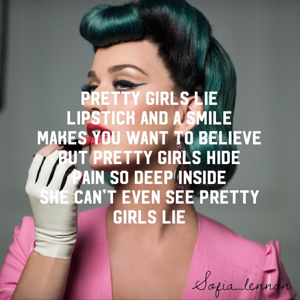 Pretty girls lie
