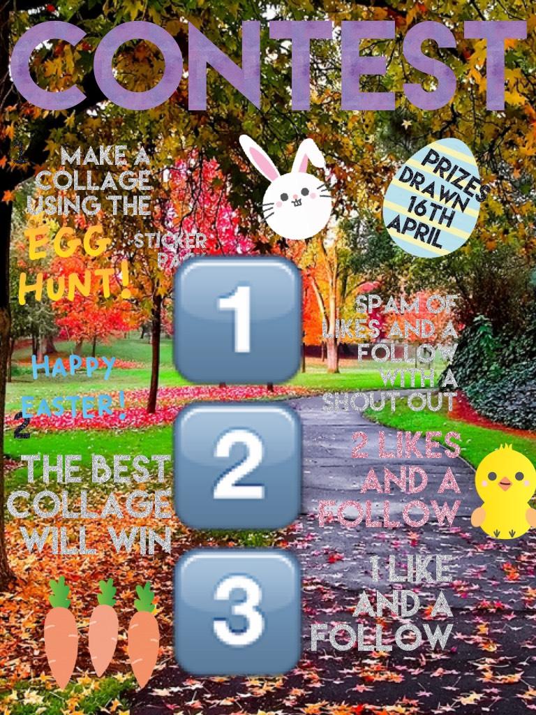 What a better way to countdown till Easter than a contest!🆒🆒🆒