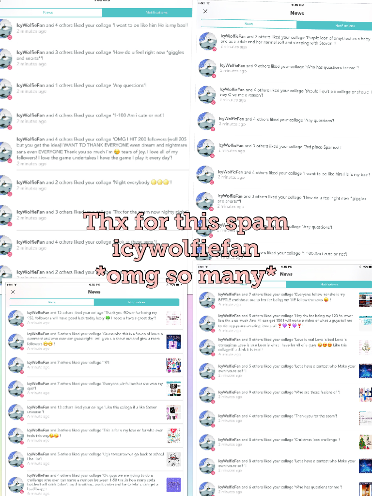 Thx for this spam icywolfiefan 
*omg so many*