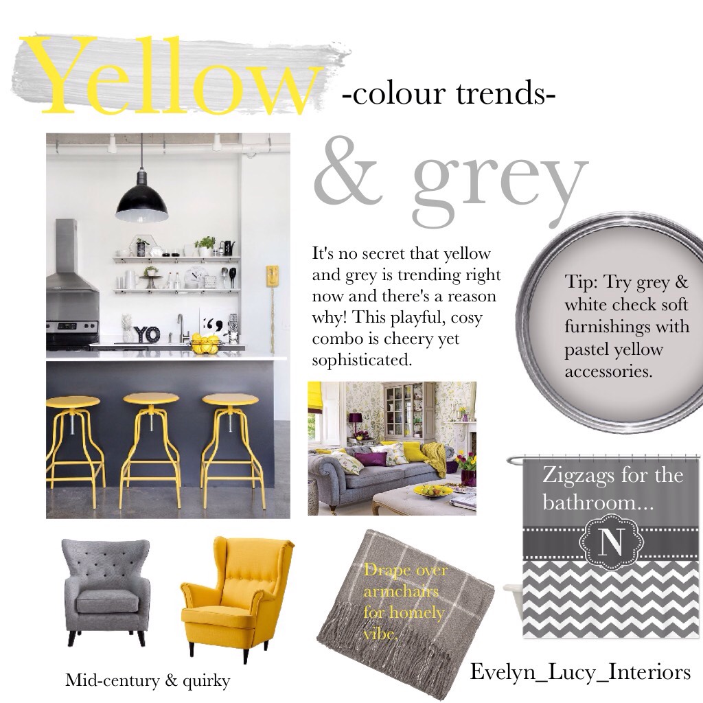 Yellow & grey