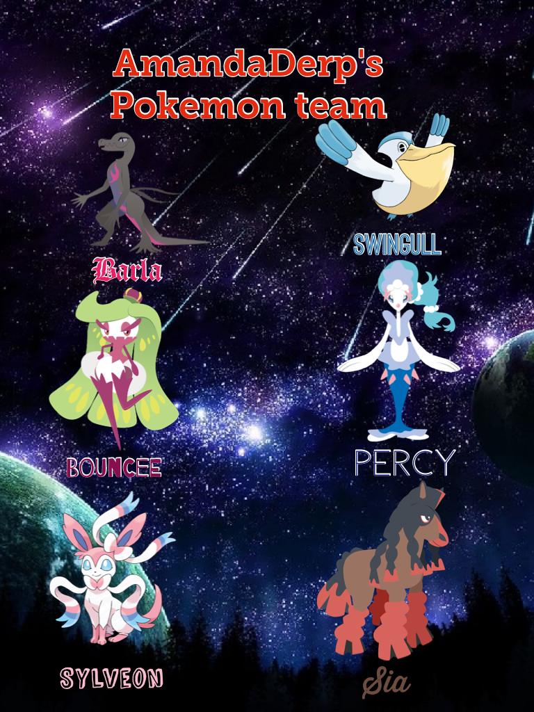 AmandaDerp's Pokemon team