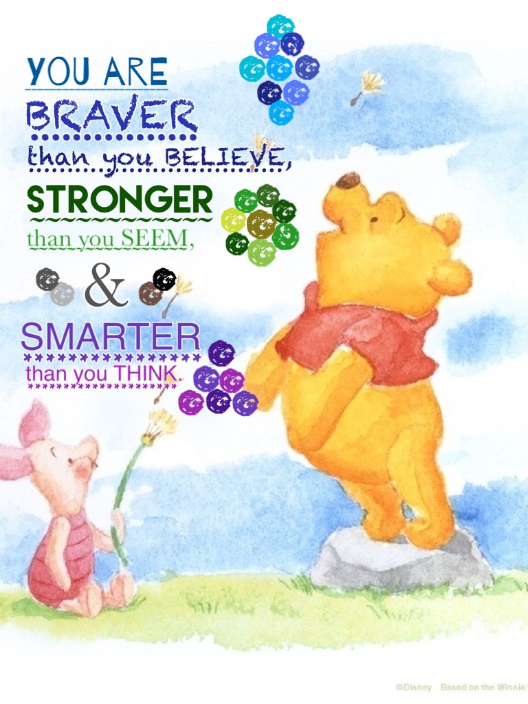 Here is a Winnie the Pooh edit. Please rate out of ten! Remember, you are all unique in your own way. :)