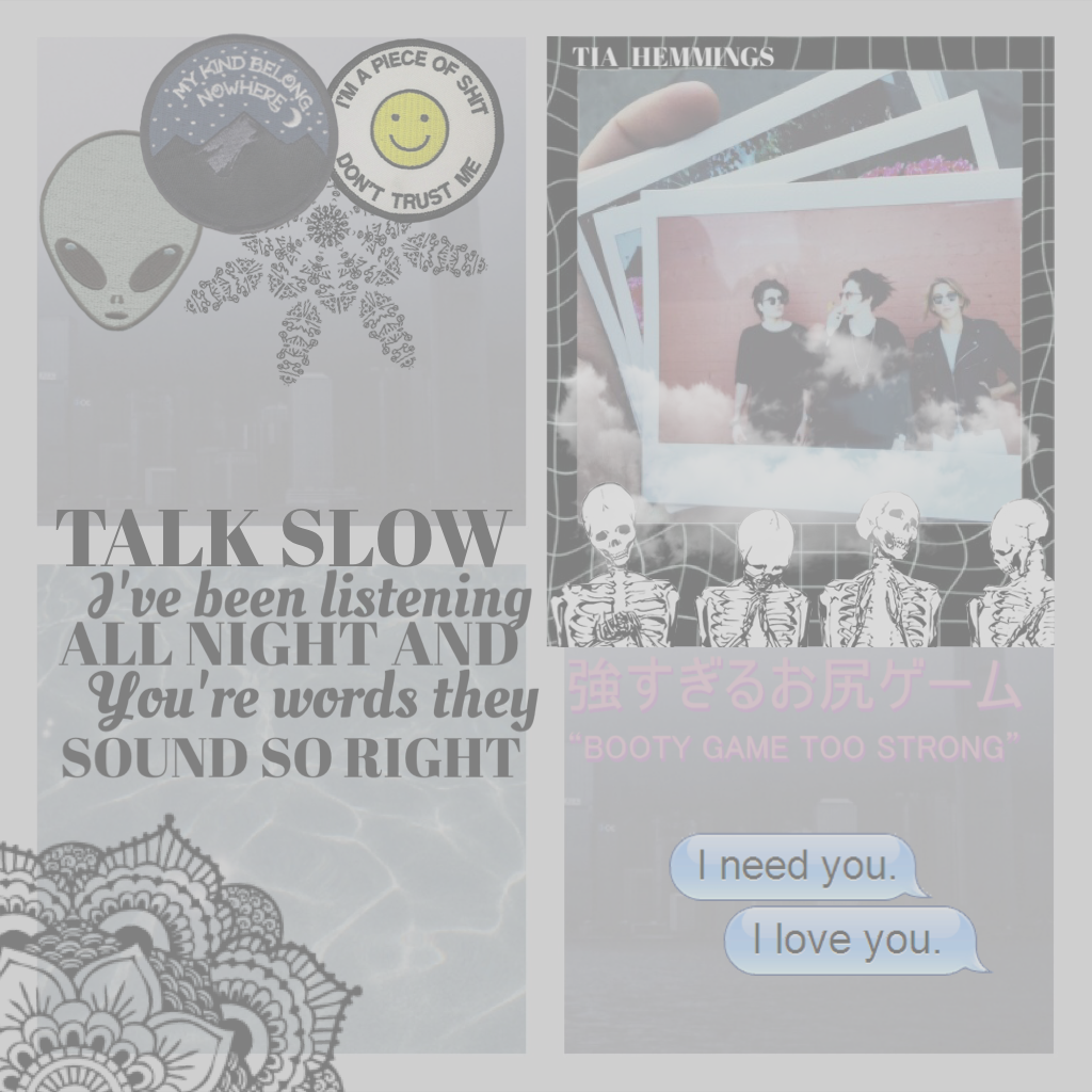 Click click click 

Song- TALK SLOW by Chase Atlantic 😍😂 // don't really like this collage but I like the picture of chase Atlantic soooo....