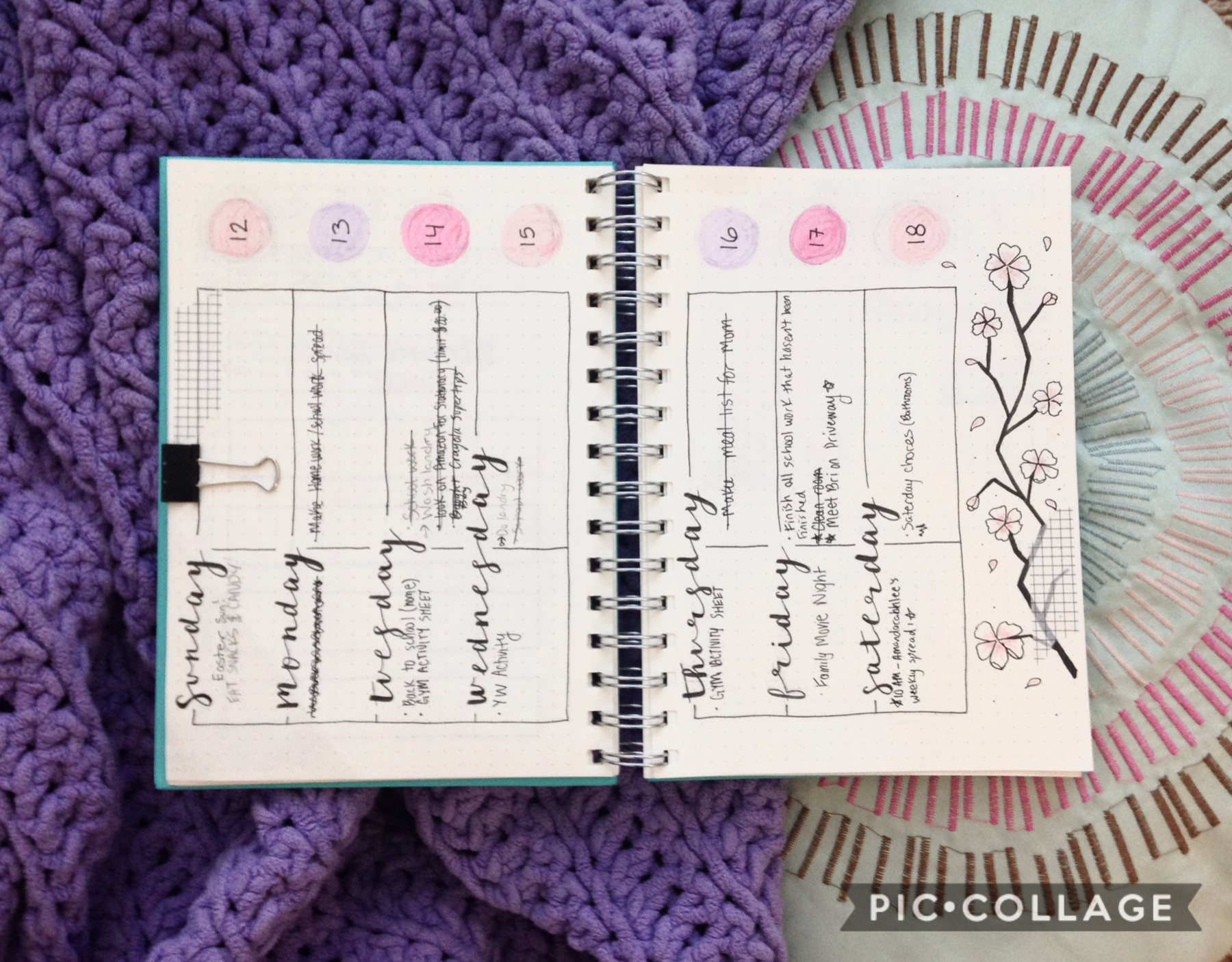 My recent weekly has been not too filled up I have a homework spread that has been packed recently. Am I the only one who feels like they have given us more work now that we are home? Post yes or no in the comments!