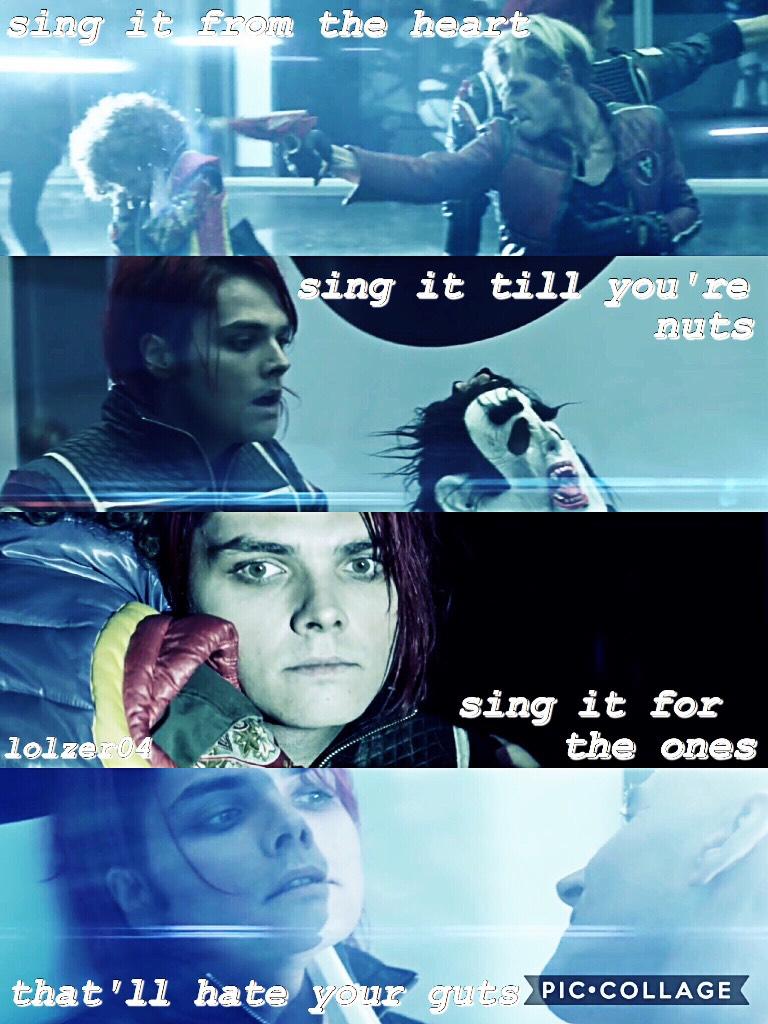 *TAP HERE*
SING ~ My Chemical Romance
My Chemical Romance are my favourite band ever. I've never done an edit for them before so I thought why not. This is such a passionate song that touches me. If you have never heard it go and listen to it right now!