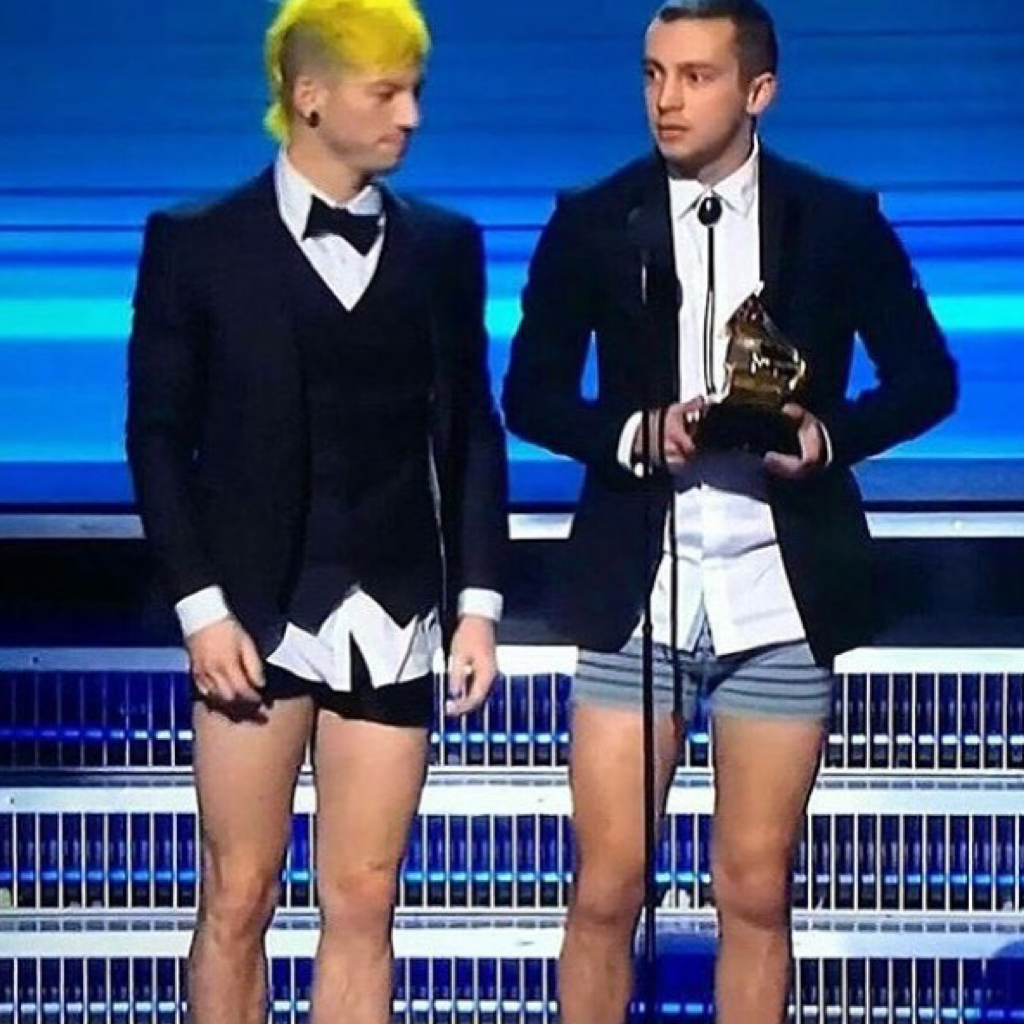 Still shook. My boys won a Grammy in their underwear 