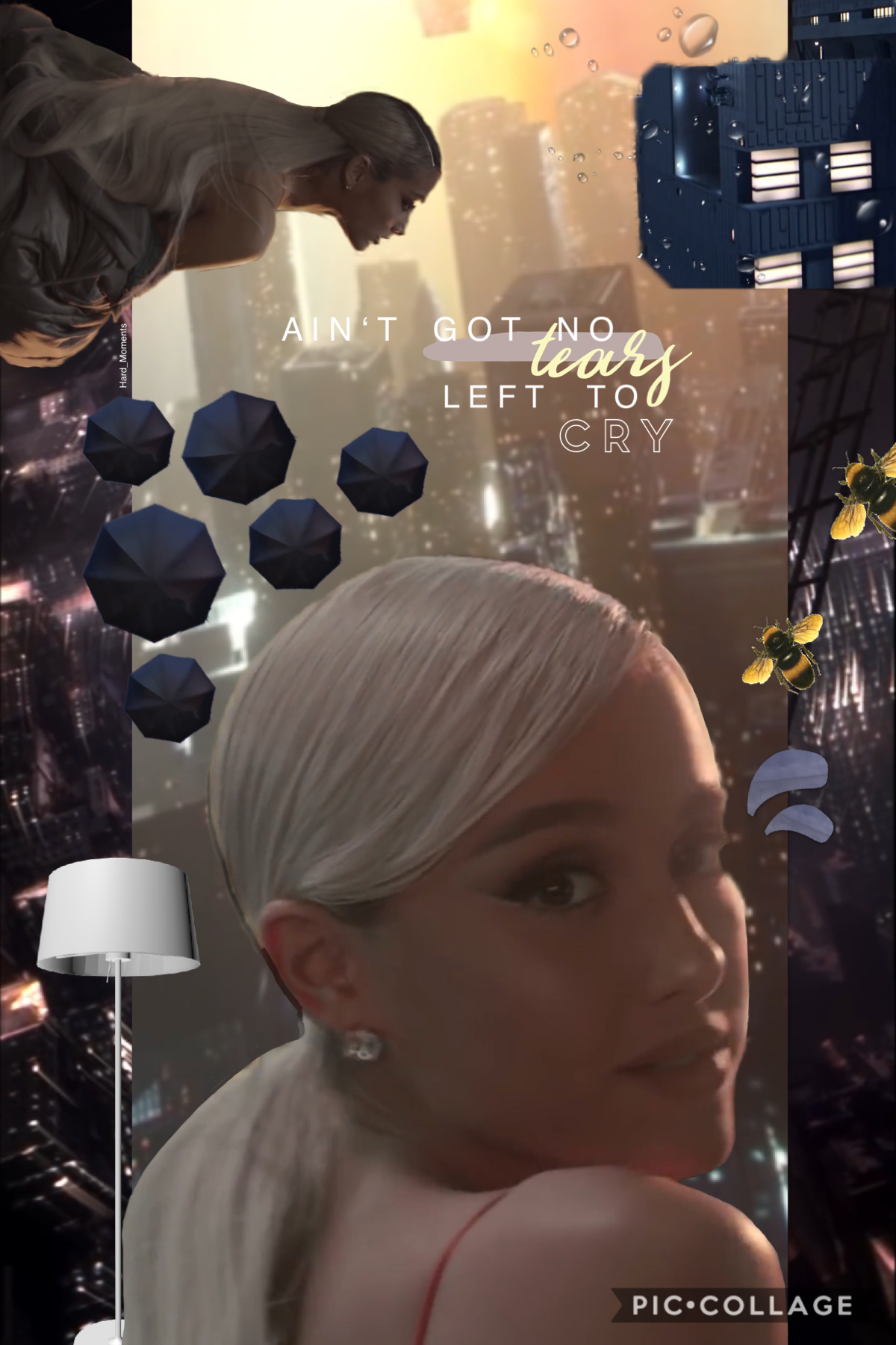 tap here
Omg! i’m here :) missed y’all sm 🖤 i made this becasue today is no tears left to cry’s second birthday... time DOESN’T exist! do u like the song? 💧 tell me in the comments <3 lysm 
