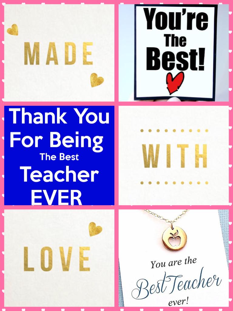 For my 👩🏽‍🏫 teacher right now, I just want you to know that you r the Best teacher living.