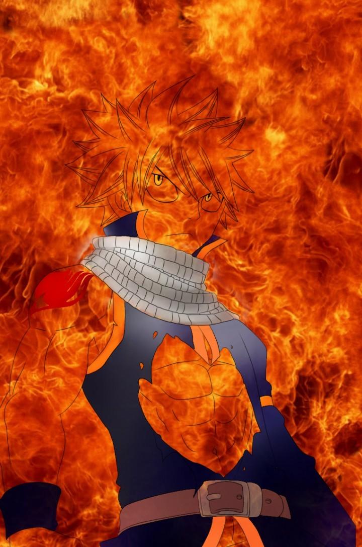 natsu is really cool,  and I found this while scouring the internet so I decided to put a fire background on and call it good