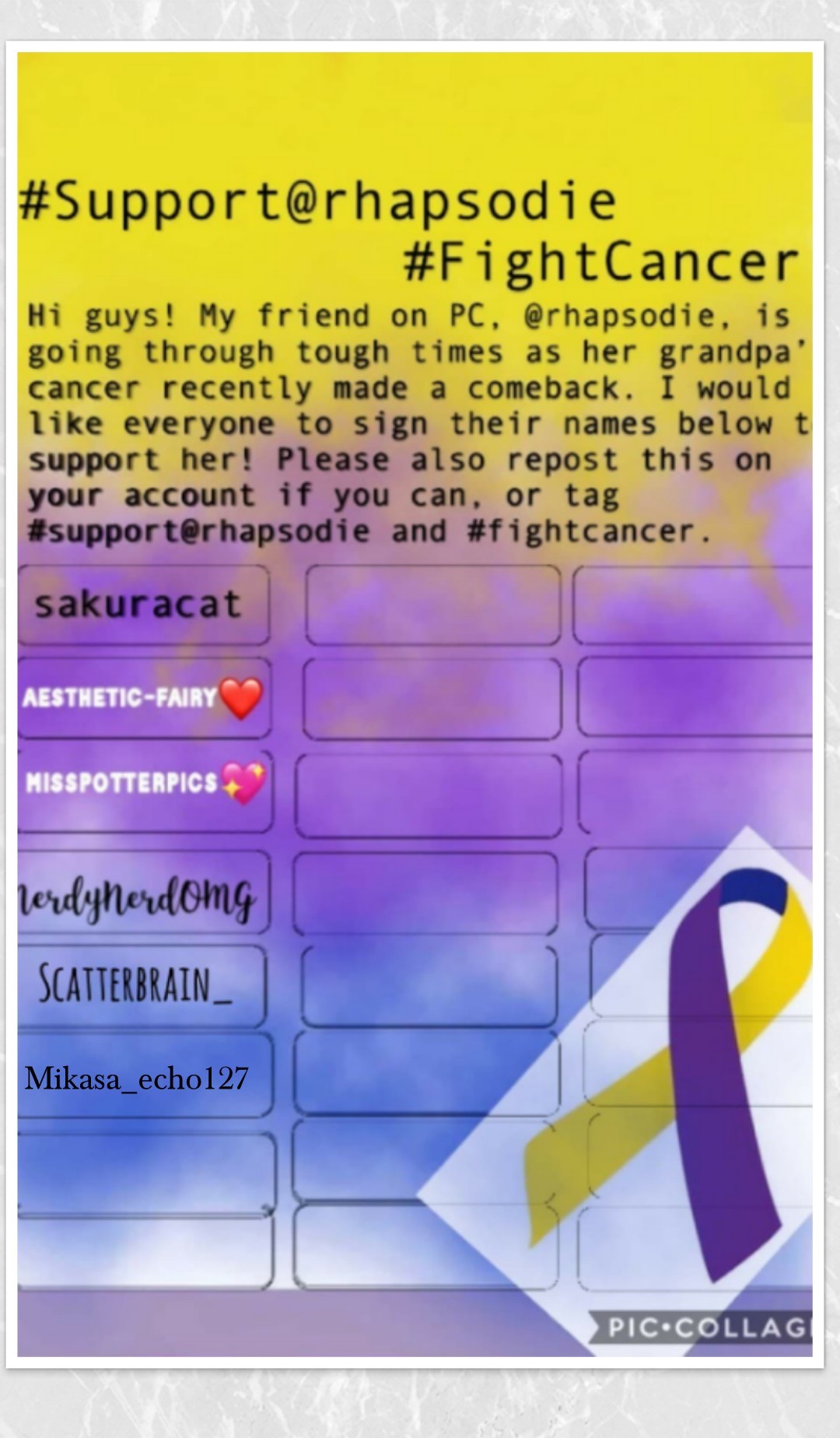 please repost and enter your account name ... ;-;