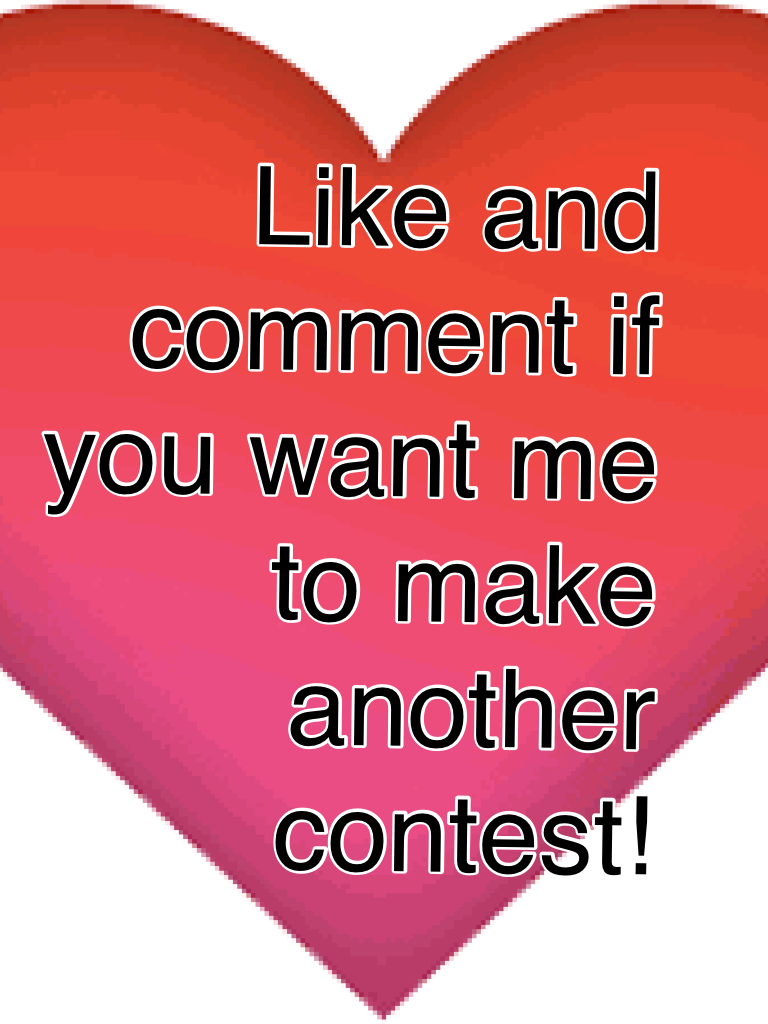 Like and comment if you want me to make another contest!