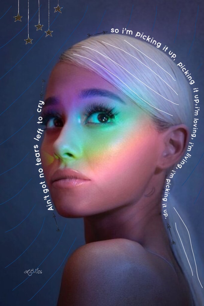 🎵 Tap 🎶 
NEW THEME: song lyrics! “no tears left to cry” by Ariana Grande! WHO ELSE LOVES THIS SONG?! 🎶❤️
Plz rate /10. Like challenge? 25 or more likes!👍🏻💕
🌴☀️ SUMMER COLLAGE CONTEST! Enter in my summer collage contest! I need more people to enter! It wou