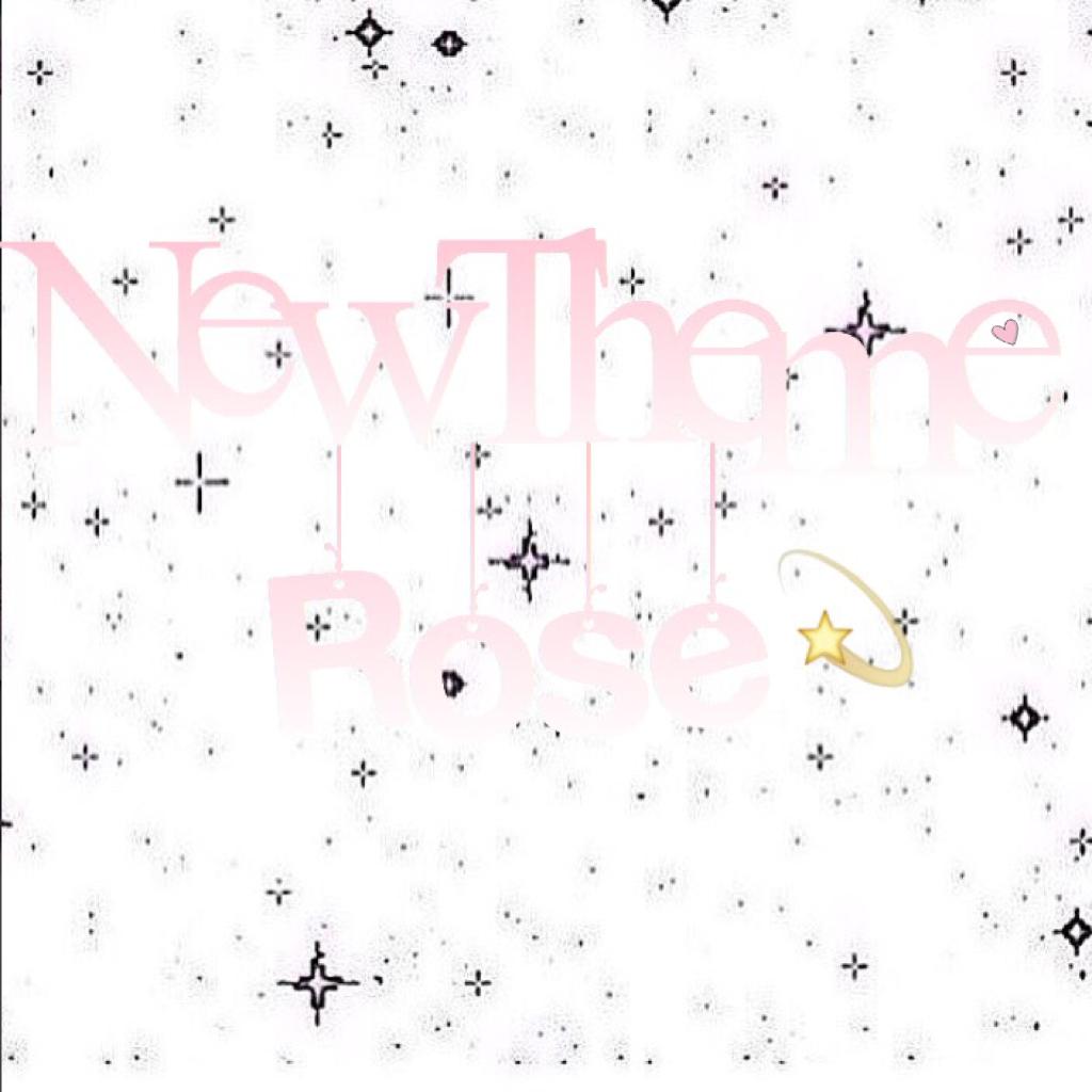 Like for My NewTheme and New Editor💫