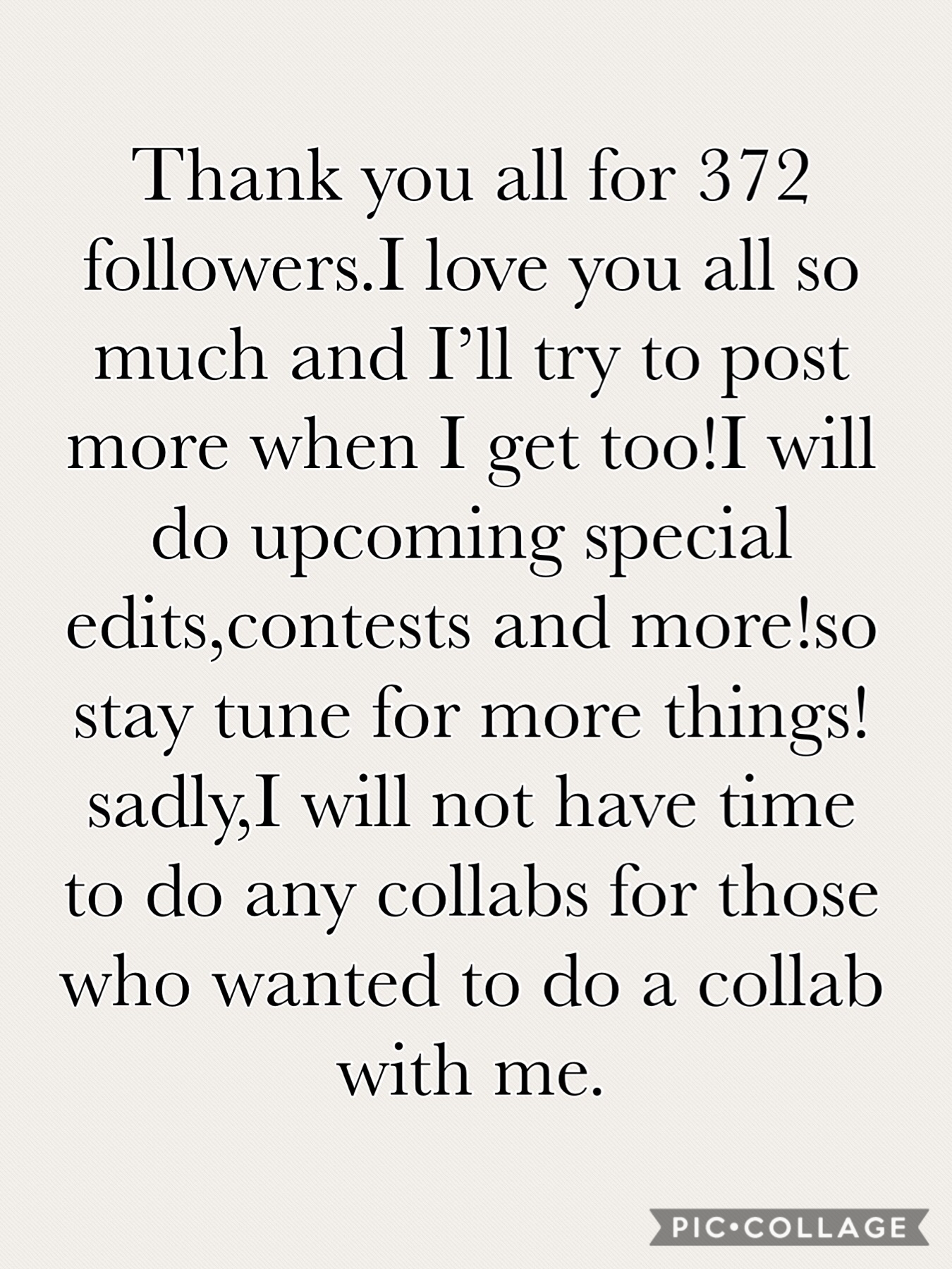 Thank you all so much and stay tune for contests,edits and even more!