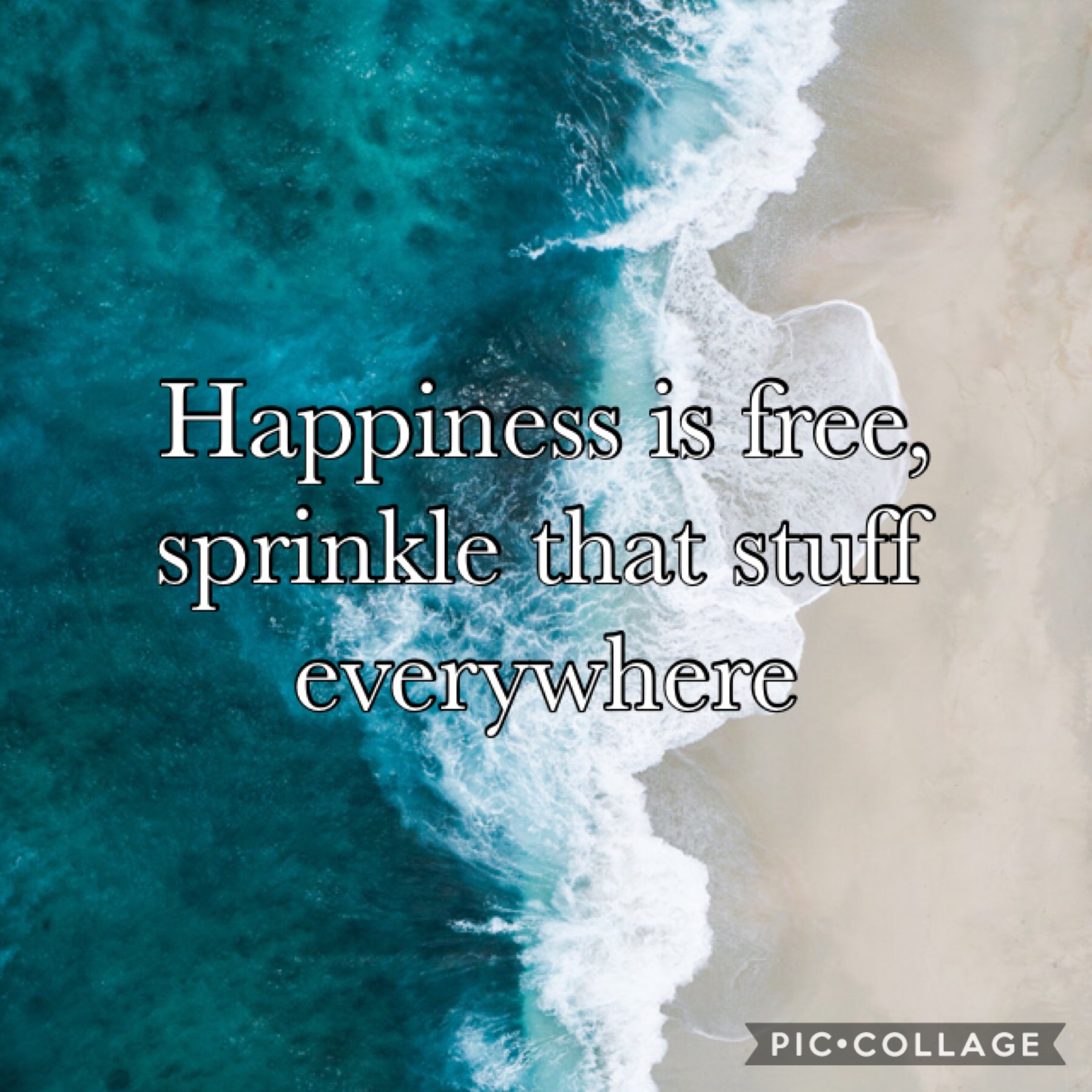 Happiness is free, sprinkle that stuff everywhere ✨