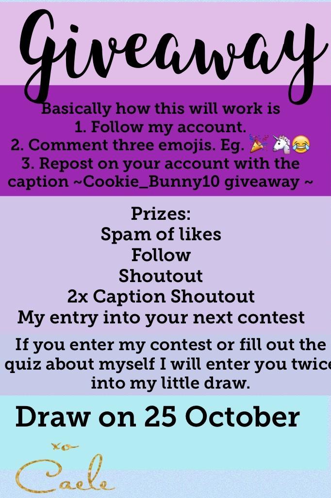 Giveaway❣❣❣