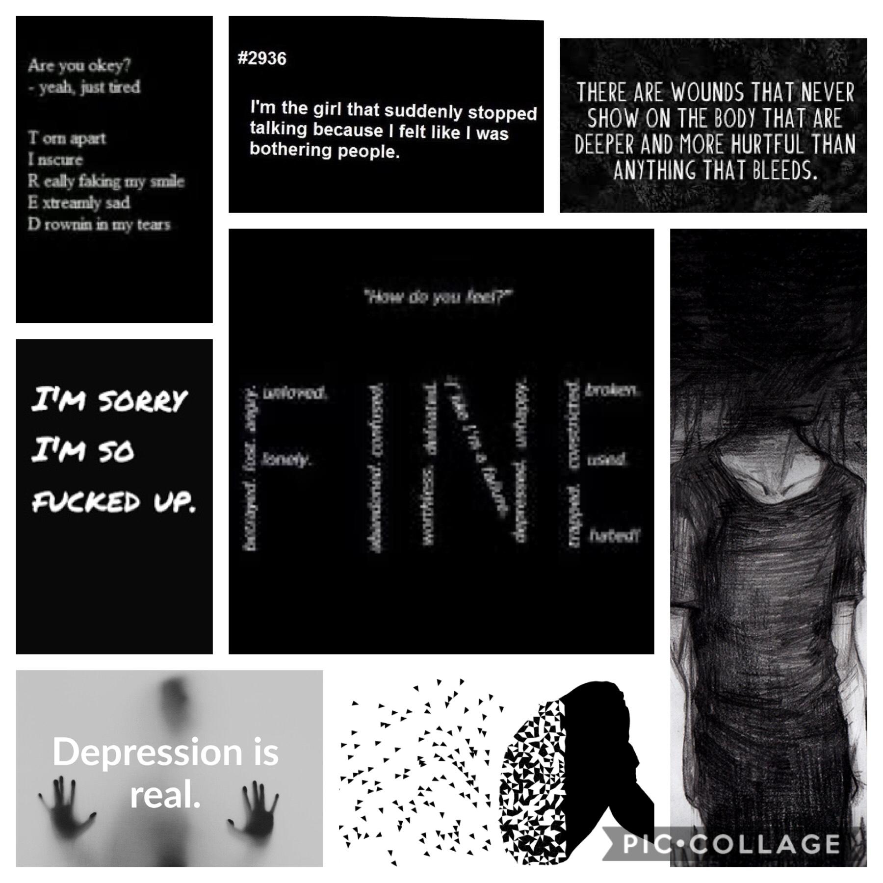 I’m fine. That’s what I always say, but really...I’m not here is a piece of definition of me.
