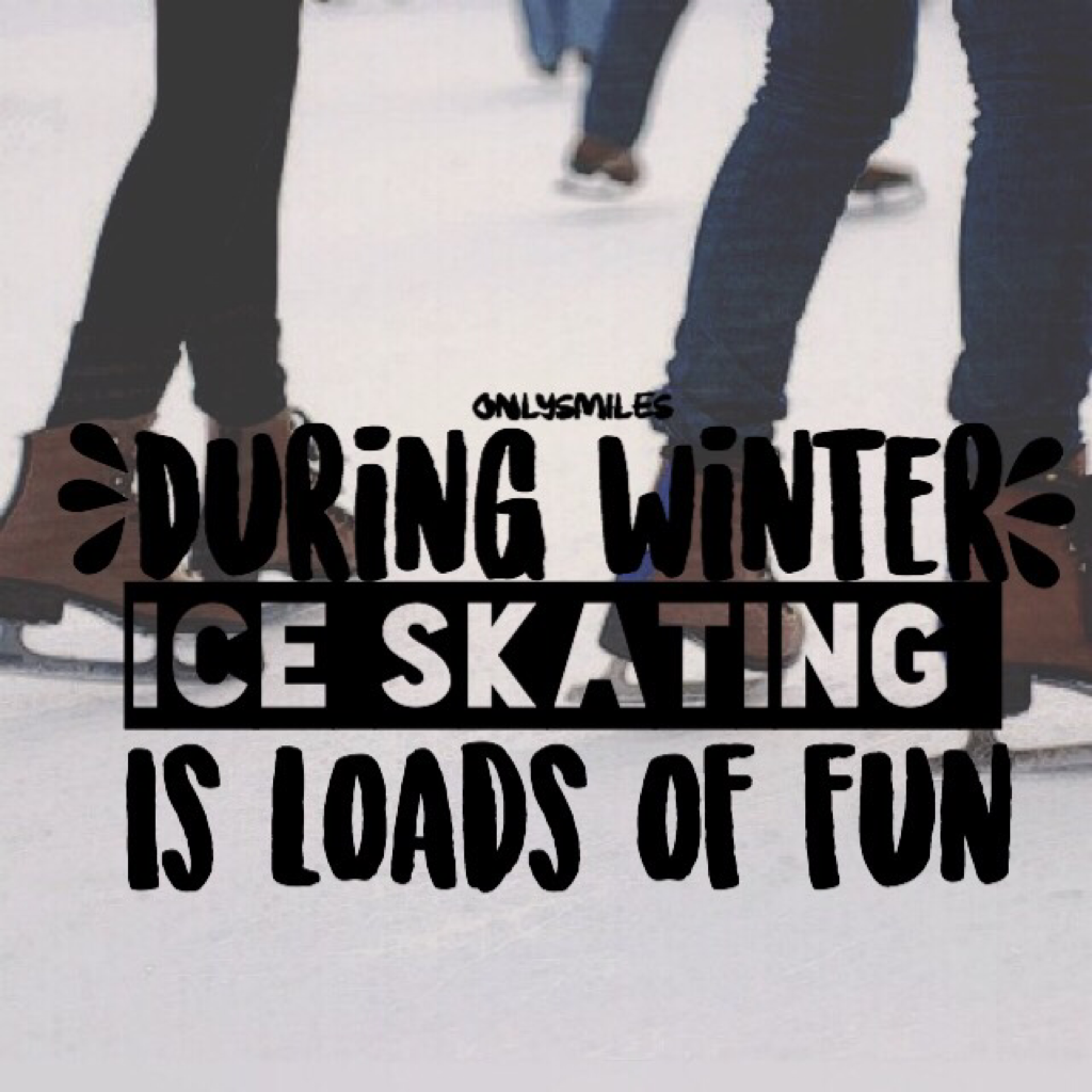 I love ice skating in winter ❄️ 