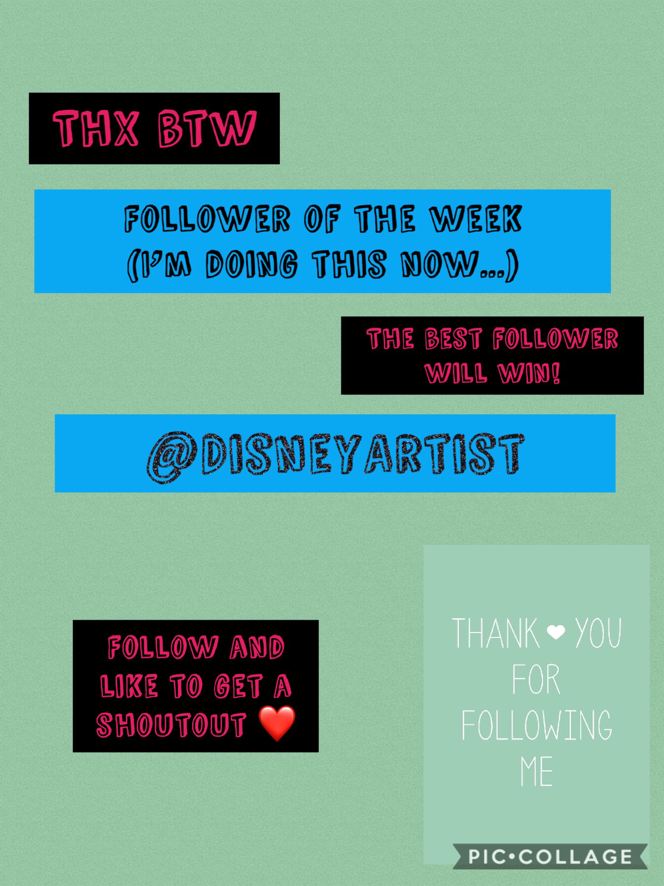 Click plz
Best follower of the day!
@DisneyArtist ❤️❤️❤️
Thx a lot!