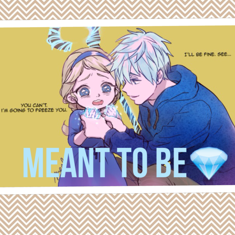 MEANT TO BE💎 clearly, there is no better fit for Jack Frost. Elsa will forever be his bae 😍
