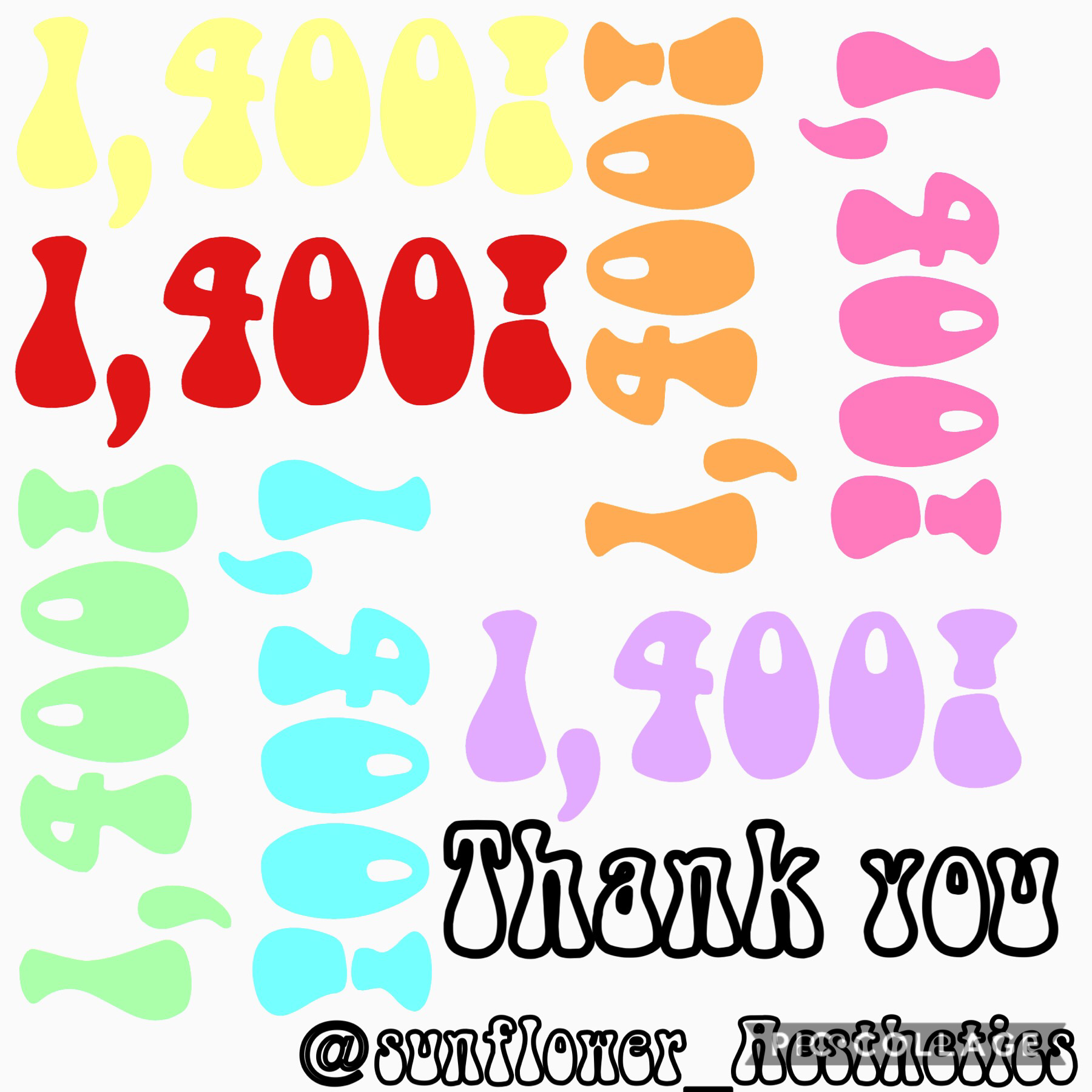 1,400 followers YAY 🥳 