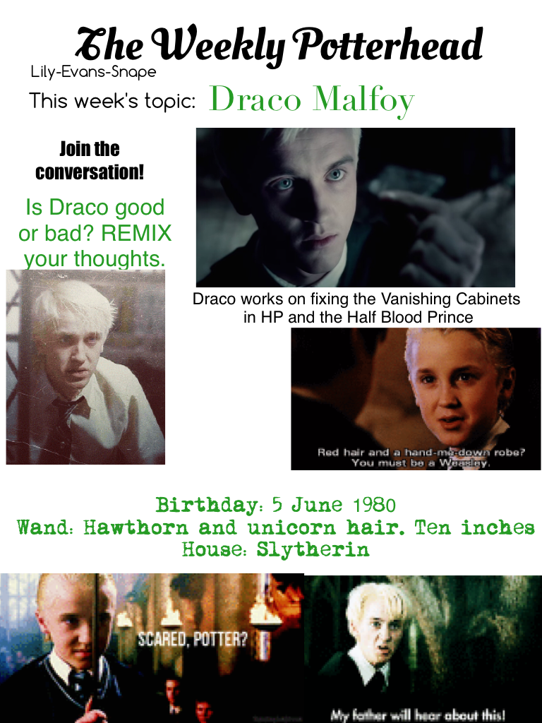 CLICK HERE

read more about Draco in remixes and make your decision whether he is good or bad!