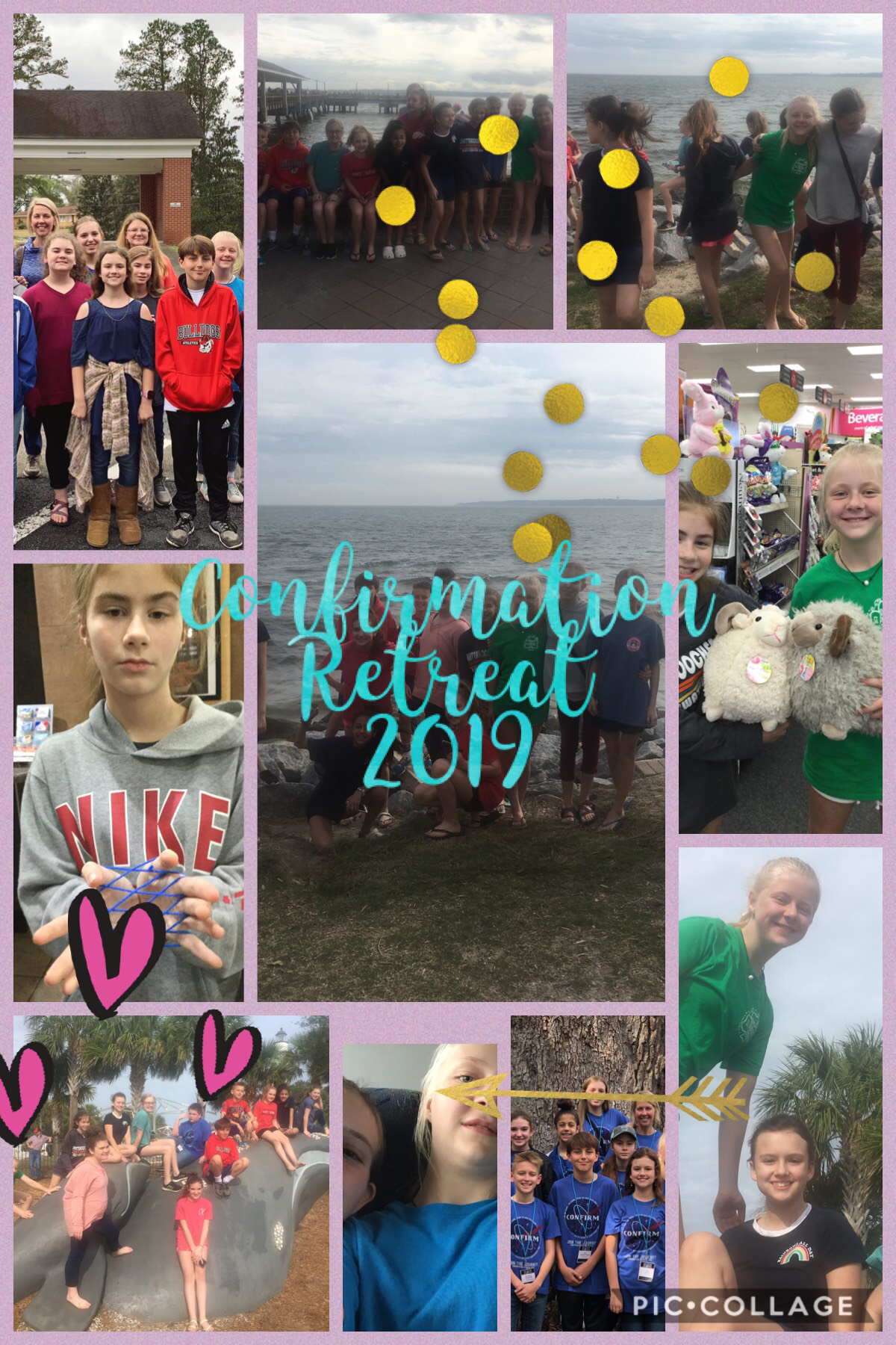 Confirmation Retreat 2019!!!!!  Our church went to camp, and learned about Methodist tradition!!!  Plz like!!!